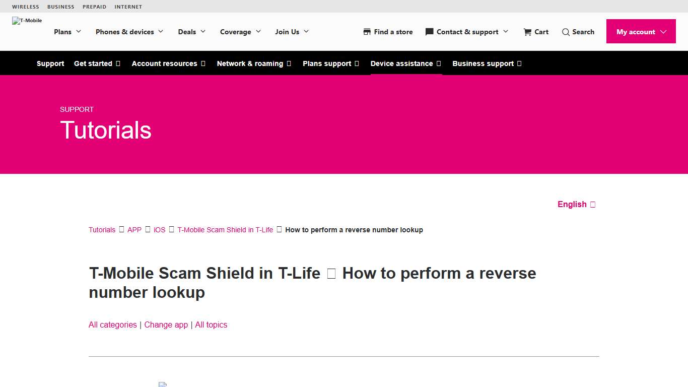 Tutorials T-Mobile Support